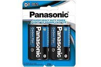 D Panasonic Heavy Duty Batteries (2 Card)
