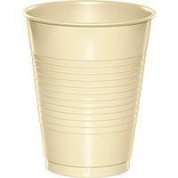 Club Pack of 240 Traditional Ivory White Disposable Plastic Drinking Party Tumbler Cups 16 oz.