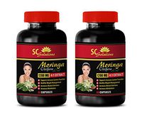 Immune System Booster Capsules - Moringa OLEIFERA Extract - Moringa oleifera Leaf Powder Capsules - 2 Bottle 120 Capsules