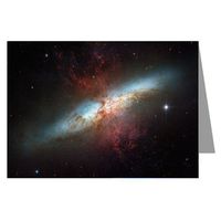 Twelve Note Cards of This Starburst Galaxy M82 with Hundreds of Thousands of Stars, from NASA Hubble Telescope and European Space Agency