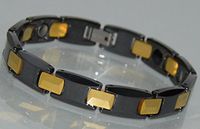 Tungsten Power Energy Magnet Therapy Bracelet with Magnet and Germanium (Link Removal Tool Included)- Free “LED Flashlight with Key Chain” with Your Order- 21BR