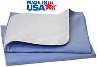 Head2Toe Washable Bed Pads/Reusable Incontinence Underpads 36x42-4 Pack Blue - Ideal for Children and Adults Wholesale Incontinence Protection