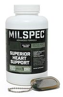 MilSpec Men's Superior Heart Support Formula, with Resveratrol, CoQ10 and More. 180 Capsules, 30 Day Supply