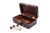 Dr. Watson - Case for Tobacco Smoking Pipe, Gift Box, Handmade from Solid Wood + Tobacco Pipe Tool (Standard - 6.8"x3.8")