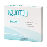 Original Quinton Isotonic - Liquid Mineral Replenishment + Hydration Formula with Raw Unheated Ocean Minerals, Formula to Support Detox, Sleep + Digestion (6 Single Serving Vials)