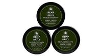 Hemp Daily Intensive Cream | Triple Strength Intensive Hemp Cream with Essential Oils | Vegan, Organic Ingredients, Calming, Use for Muscle Pain and Anxiety Relief | 1.7 Ounces, 3 Pack | XXX