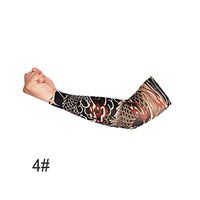 Niome Outdoor Driving Cycling Tattoo Sleeve for Men Women Mountain Climbing Camping Play Golf Oversleeve Nylon Stretchy Arm Stockings 4#