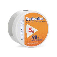 LiftMode Beberine HCL Extract Powder Supplement - Promotes Heart Health, Metabolism & Reduces Inflammation | Vegetarian, Vegan, Non-GMO, Gluten Free - 5 Grams (10 Servings)