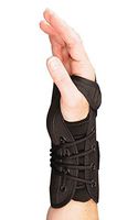 Sammons Preston Lacing Wrist Brace, Large, Left, 7" Long, Gentle Compression, Stability & Immobilization Splint for Tendonitis, Inflammation & Carpal Tunnel, Easy Application Orthotic Support Brace