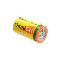 OmniCel ER34615HD 3.6V 13Ah Size D Lithium Battery with Tabs