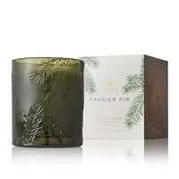 Thymes Molded Green Glass Candle - 6.5 Oz - Frasier Fir