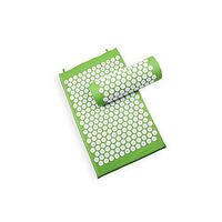Acupressure Mat Massage Relaxation Device Shakti Mat Chinese Acupuncture Mat Spike Mat with Pillow,Green