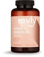 Amazon Brand - Revly Cold-pressed Evening Primrose Oil, 1250 mg, 120 Softgels, 4 Month Supply