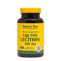NaturesPlus Egg Yolk Lecithin - 600 mg, 90 Vegetarian Capsules - Supports Body's Natural Defenses & Optimal Liver Function - Soy-Free, Gluten-Free - 90 Servings