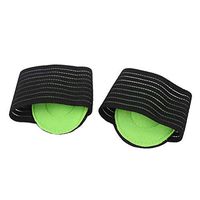 SUPVOX 1 Pair Plantar Fasciitis Arch Support Sleeve Elastic Bandage Arch Flatfoot Orthotics Massage Insoles Pads for Men Women (Green)