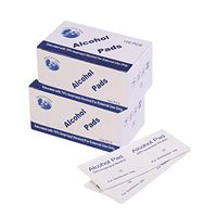 Box of 100 Alcohol Wet Wipes Disposable Disinfection Prep Pad Sterile, Skin Cleaning Care Mobile Phone, Computer, Notebook, Toy, Universal 2 Pack