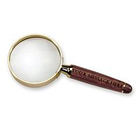 Hat Shark Magnifying Spy Glass, Rosewood with Custom Customized Engraving Personalized Gift
