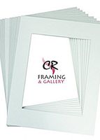 CR Framing, Pack Of White 25 Acid-Free White Pre-Cut 4" X 6'' Picture Mats Matting for 2 1/2" X 3 1/2" Photo Bevel Cut