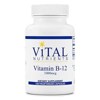 Vital Nutrients - Vitamin B12 - Supports Metabolism of Carbohydrates, Protein, and Fat - 100 Capsules per Bottle - 1000 mcg