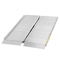 Silver Spring 4’ L Portable Single-Fold Aluminum Wheelchair and Scooter Ramp – 700 lb. Capacity