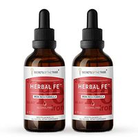 Secrets Of The Tribe - Herbal Fe, Herbal Supplement Blend Drops Alcohol-Free Liquid Extract. Iron Rich Formula 2x4 Fl Oz