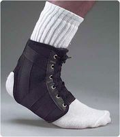 Lightweight Lace-Up Ankle Support. Lightweight Size: S, Circumference: 6"-8"; (15-20cm), Women's; Shoe Size: 7-9, Men's; Shoe Size: 9-10