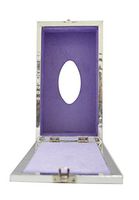 Zap Impex engraved decorative Napkin Box, Silver Napkin Organizer Perfect Gift (Silver)