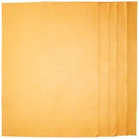 Original 20X27 inches Orange Super Absorbent German Shammy Cloths for All Kinds of Cleaning, 260 Grams, 100% Viscose, Commercial Grade (Pack of 5)