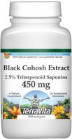 Extra Strength Black Cohosh Extract (2.5% Triterpenoid Saponins) - 450 mg (100 Capsules, ZIN: 514098)
