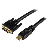 StarTech.com 20 ft. (6.1 m) HDMI to DVI D Adapter Cable - HDMI to DVI-D Cable - Strain Relief Connectors - Bi-Directional - HDMI to DVI Cable (HDMIDVIMM20)