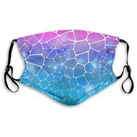 Mouth Cover Earloop Mouth Cover Soft Polyester Breathable Cover - Abstract Mosaic Adjustable Elastic Strap Windproof Face and Nose Cover, Reusable & Washable