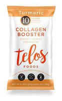 Telos Collagen Booster, Tumeric Flavor, Keto, Paleo, Whole30, Gluten-Free, Dairy-Free, Non-GMO, 8 Single-use Packets