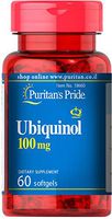 Puritan's Pride Ubiquinol (Q10) 100 mg 60 Softgels - Kaneka QH™
