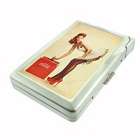 Vintage Retro Sexy Bridesmaid Party Cigarette Case with Built In Lighter Pin Up Girl-074