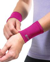 Tommie Copper Wrist Sleeves, Pink, X-Large