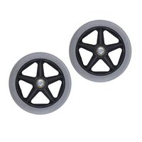 Fityle 2X Professional Wheelchair Front Caster Replacement Part Tool 6 in Wheel 5/16 Inch Bearing