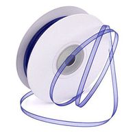 Ben Collection 1/8" X 50 Yard Plain Organza Ribbon Art & Sawing Craft Party Favor Gift Wrapping (Royal)