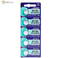 Sony Silver Oxide 1.55V Batteries Size SR1120SW (391) (Pack of 5)