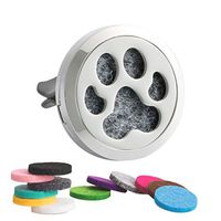 Aromatherapy Car Essential Oil Diffuser Vent Clip Stainless Steel Air Freshener Dog Paw Locket