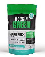 Rockin' Green Natural Laundry Detergent Powder | Hard Rock (for Hard Water), AC/DSea Breeze | HE, 90 Loads - 45oz Perfect for Cloth Diapers