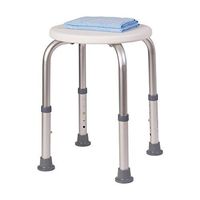 HealthSmart® Extra-Compact Adjustable Shower Stool, 20"H x 6 1/2"W x 6 1/2"D, White
