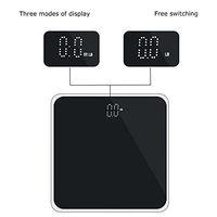 Body Weight Scale, Digital Electronic Body Weight Bathroom Scale Tempered Glass Pure Color 400 Pound (A)