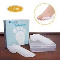 Revival.Dr Silicon Toe Separators/Bunion Corrector/Straightener/Spacers/Spreader For Big Toe & Second Toe,One Pair, (white)