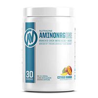 AminoNRGOne BCAA Powder Supplement with Caffeine by NutraOne – Branched Chain Amino Acids to Help Fuel and Recover (Citrus Mango - 30 Servings)