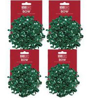 Gift Wrap Bows PaperCraft 4 Pack (Green)