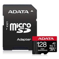 ADATA High Endurance 128GB UHS-I U3 V30 A2 Class 10 Micro SDXC Memory Card (AUSDX128GUI3V30SHA2-RA1)