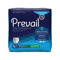 Prevail Daily Underwear Adult Underwear Pull On 2X-Large Disposable Heavy Absorbency, PUM-517 - Case of 56