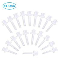 90 Pack Ear Washer Disposable Tips, Replacement Ear Washer Tips- Compatible with Doctor Easy™ Elephant and Rhino and Wax-Rx™ and Migleo™ Ear Washer Bottle Systems