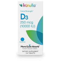 Frunutta Vitamin D3 10000 IU Extra Strength, 100 Under The Tongue Instant Dissolve Tablets, 3 Month Supply, Proudly Made in USA