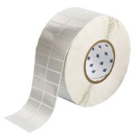 Brady THT-6-434-10 1.5" Width x 0.75" Height, B-434 Metallized Polyester, Gloss Finish Silver Thermal Transfer Printable Label (10000 per Roll)